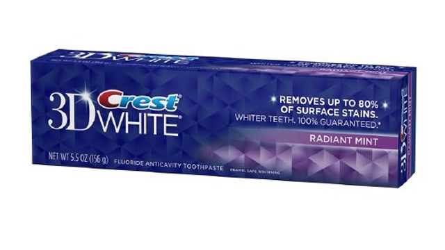 Best Teeth Whitening Toothpaste-Crest 3D White Fluoride Anticavity Toothpaste